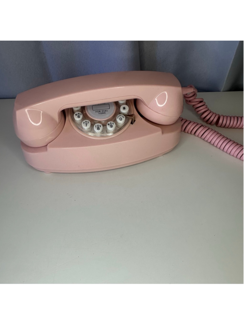 Retro Vintage Style Pink Princess Phone Crosley CR59 Push-Button Desk Telephone